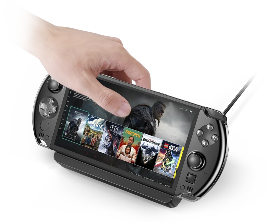 Navigazione nella libreria di giochi su GPD WIN 4 2025