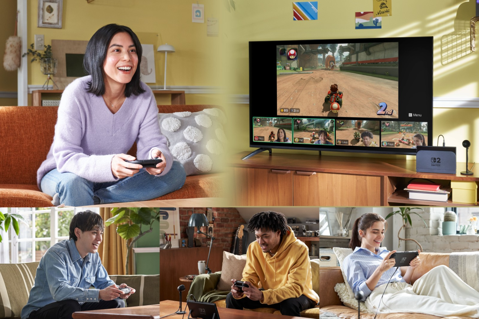 Confronto tra lo schermo di Nintendo Switch 2 e il modello precedente