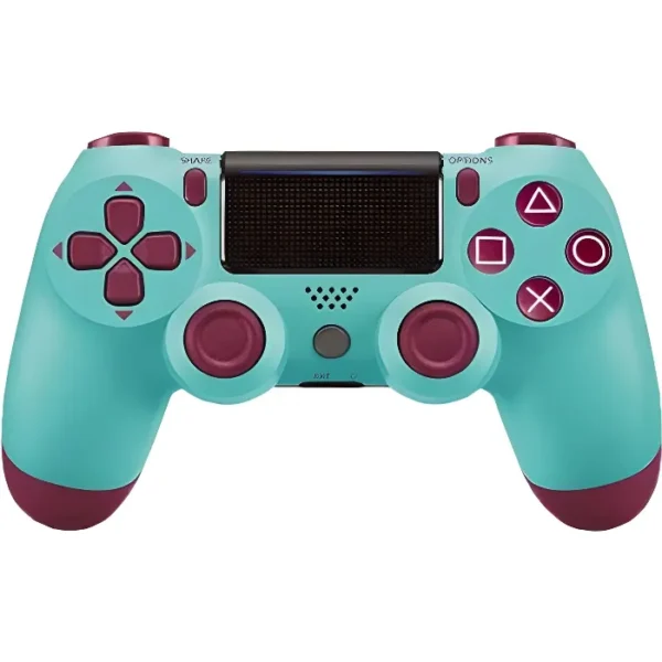 Controller Wireless GOBRO per PS4, Blu, Doppia Vibrazione