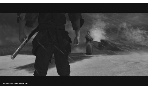Duello tra samurai in modalità Kurosawa in bianco e nero