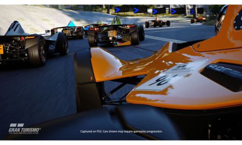 Gara intensa tra auto monoposto in Gran Turismo 7