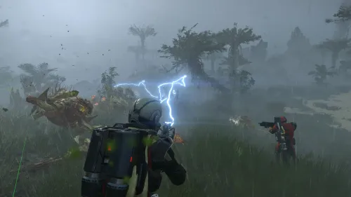 Helldivers in combattimento contro orde di insetti alieni